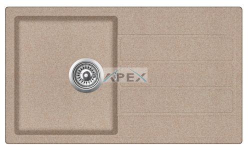 EVIDO Easy 45S gránit mosogató, 760 x 440 mm, avena (105981)