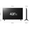 LG 43UR78003LK 43" UHD 4K Smart TV HDR webOS