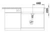 BLANCO VINTERA XL 9-UF Silgranit mosogatótálca, palaszürke, excenter nélkül (526102)