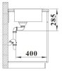 BLANCO SOLIS 450-IF mosogatótálca, fényes rozsdamentes acél, excenter nélkül  (526121) - Új modell