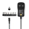 Univerzális hálózati adapter | 18 W | 3 - 12 V DC | 1.10 m | 1.5 A | 8 plug(s) | Fekete