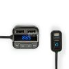 Car Audio FM Transmitter | Rögzített | Kéz nélküli hívás | 0.8 " | LCD Képernyő | Bluetooth® | 5.0 V DC / 1.0 A / 5.0 V DC / 2.4 A | Google Assistant / Siri | Fekete / Szürke