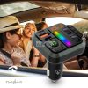 Car Audio FM Transmitter | Rögzített | Kéz nélküli hívás | 1 " | Borostyán Képernyő | Bluetooth® | PD 18 W / PD 24 W | Gyors töltés | Basszus kiemelés | Google Assistant / Siri | Fekete