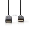 DisplayPort kábel | DisplayPort Dugasz | HDMI™ Csatlakozó | 4K@30Hz | Aranyozott | 2.00 m | Kerek | PVC | Antracit | Doboz