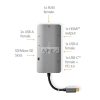 USB Többportos Adapter | USB 3.2 Gen 1 | USB-C™ Dugasz | HDMI™ Kimenet / Micro SD / RJ45 Aljzat / SD / USB-C™ Aljzat / 3x USB-A Aljzat | 5 Gbps | 0.20 m | Kerek | Aranyozott | PVC | Antracit | Doboz