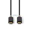 USB kábel | USB 3.2 Gen 1 | USB-C™ Dugasz | USB-C™ Dugasz | 60 W | 4K@60Hz | 5 Gbps | Nikkelezett | 1.00 m | Kerek | PVC | Antracit | Ablakos Doboz