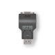 DisplayPort adapter | DisplayPort Dugasz | VGA Aljzat | 1080p | Nikkelezett | Egyenes | Kerek | ABS | ABS | Fekete | Doboz