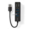 USB hub | USB-A Dugasz | 3x USB A Aljzat | 5-Port port(s) | USB 3.2 Gen 1 | USB-áramellátású | 5 Gbps | SD & MicroSD