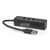 USB hub | USB-A Dugasz | 3x USB A Aljzat | 5-Port port(s) | USB 3.2 Gen 1 | USB-áramellátású | 5 Gbps | SD & MicroSD