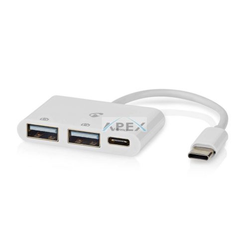 USB hub | 1x USB-C™ | 1x USB-C™ / 2x USB 2.0 A Female | 3-Port port(s) | USB-áramellátású