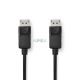 DisplayPort kábel | DisplayPort Dugasz | DisplayPort Dugasz | 4K@60Hz | Nikkelezett | 2.00 m | Kerek | PVC | Fekete | Label