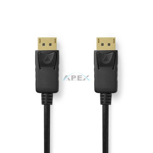 DisplayPort kábel | DisplayPort Dugasz | DisplayPort Dugasz | 8K@60Hz | Nikkelezett | 3.00 m | Kerek | PVC | Fekete | Label