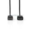 DisplayPort kábel | DisplayPort Dugasz | HDMI™ Csatlakozó | 4K@30Hz | Nikkelezett | 2.00 m | Kerek | PVC | Fekete | Label