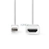 Mini DisplayPort kábel | DisplayPort 1.2 | Mini DisplayPort Dugasz | HDMI™ Csatlakozó | 21.6 Gbps | Nikkelezett | 2.00 m | Kerek | PVC | Fehér | Label