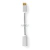 DisplayPort kábel | DisplayPort Dugasz | HDMI™ Kimenet | 4K@60Hz | Aranyozott | 0.20 m | Kerek | Márkás | Ezüst | Ablakos Fedő Doboz