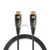 Aktív Optikai High Speed ​​HDMI Cable with Ethernet | HDMI™ Csatlakozó | HDMI™ Csatlakozó | 4K@60Hz | 18 Gbps | 10.0 m | Kerek | PVC | Fekete | Ajándék Dobozban