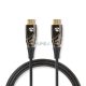 Aktív Optikai High Speed ​​HDMI Cable with Ethernet | HDMI™ Csatlakozó | HDMI™ Csatlakozó | 4K@60Hz | 18 Gbps | 10.0 m | Kerek | PVC | Fekete | Ajándék Dobozban