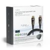 Aktív Optikai High Speed ​​HDMI Cable with Ethernet | HDMI™ Csatlakozó | HDMI™ Csatlakozó | 4K@60Hz | 18 Gbps | 15.0 m | Kerek | PVC | Fekete | Ajándék Dobozban