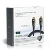 Aktív Optikai High Speed ​​HDMI Cable with Ethernet | HDMI™ Csatlakozó | HDMI™ Csatlakozó | 4K@60Hz | 18 Gbps | 20.0 m | Kerek | PVC | Fekete | Ajándék Dobozban