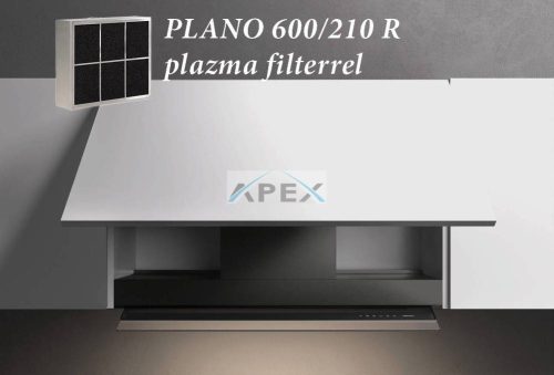 FALMEC - Páraelszívó VIRGOLA TOUCH 120 fekete + plazma filter PLANO 600/210 R  