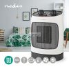 Kerámia PTC ventilátor Fűtés | 1000 / 2000 W | 2 Hőmód | Állítható hőmérséklet | Automatikusan forog | Túlmelegedés elleni védelem | Borulás ellen védett