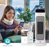 SmartLife kerámia PTC ventilátorfűtő | Wi-Fi | 2000 W | 2 Hőbeállítások | Oszcilláló | Kijelző | 10 - 49 °C | Android™ / IOS | Fehér