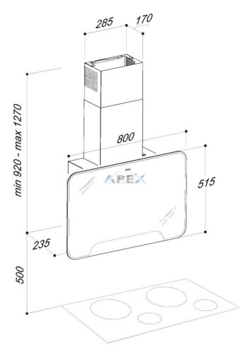 SIRIUS - Páraelszívó SLTC-111 TW ANTI DROP 80 fekete 