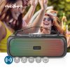 Bluetooth® Party Boombox | 4.5 óra | 2.0 | 45 W | Media lejátszás: AUX / USB | IPX5 | Összekapcsolható | Hordozó fogantyú | Party fények | Fekete