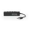 USB hub | USB-A Dugasz | 4x USB A Female | 4-Port port(s) | USB 2.0 | USB-áramellátású