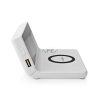 Alarm clock wireless charger | Qi szabványú | 5 / 7.5 / 10 / 15 W | USB-A Dugasz | 2 Riasztási Idők | Szundi funkció