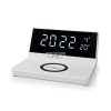 Alarm clock wireless charger | Qi szabványú | 5 / 7.5 / 10 / 15 W | USB-A Dugasz | 2 Riasztási Idők | Szundi funkció