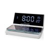 Alarm clock wireless charger | Qi szabványú | 5 / 7.5 / 10 / 15 W | USB-A Dugasz | 2 Riasztási Idők | Szundi funkció