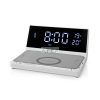 Alarm clock wireless charger | Qi szabványú | 5 / 7.5 / 10 / 15 W | USB-A Dugasz | 2 Riasztási Idők | Szundi funkció