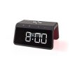 Alarm clock wireless charger | Qi szabványú | 5 / 7.5 / 10 / 15 W | USB-A Dugasz | Éjszakai Fény | 2 Riasztási Idők | Szundi funkció