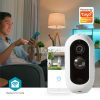 SmartLife kültéri kamera | Wi-Fi | Full HD 1080p | IP65 | Max. akku élettartam: 6 Hónap | Felhőalapú Tárolás (opcionális) / microSD (nem tartozék) | 5 V DC | Mozgásérzékelővel | Éjjellátó | Fehér