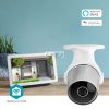 SmartLife kültéri kamera | Wi-Fi | Full HD 1080p | IP65 | Felhőalapú Tárolás (opcionális) / microSD (nem tartozék) | 12 V DC | Mozgásérzékelővel | Éjjellátó | Ezüst / Fehér