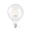 SmartLife LED izzó | Wi-Fi | E27 | 500 lm | 5 W | Meleg Fehér | 2700 K | Üveg | Android™ / IOS | G125 | 1 db