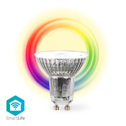 SmartLife LED Spot | Wi-Fi | GU10 | 345 lm | 5 W | Meleg és lehűlni fehér / RGB | 2700 - 6500 K | Energia osztály: G | Android™ / IOS | PAR16 | 1 db