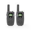 Walkie-Talkie szett | 2 Kézibeszélő | Legfeljebb 8 km | Frekvencia csatornák: 8 | PTT / VOX | Max. 2.5 óráig | Fejhallgató kimenet | Fekete