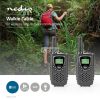 Walkie-Talkie szett | 2 Kézibeszélő | Legfeljebb 8 km | Frekvencia csatornák: 8 | PTT / VOX | Max. 2.5 óráig | Fejhallgató kimenet | Fekete