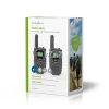 Walkie-Talkie szett | 2 Kézibeszélő | Legfeljebb 8 km | Frekvencia csatornák: 8 | PTT / VOX | Max. 2.5 óráig | Fejhallgató kimenet | Fekete