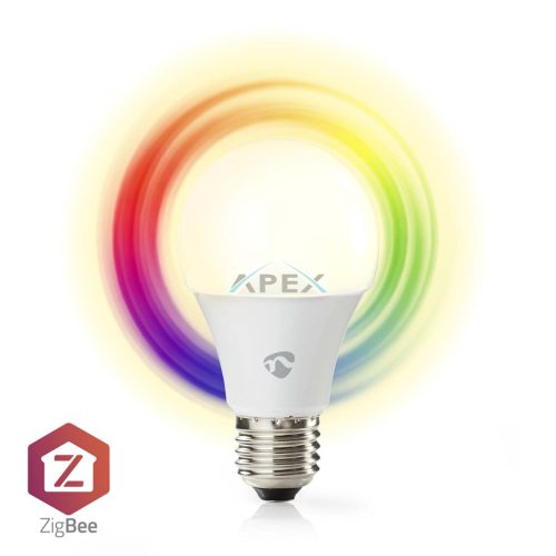 SmartLife Színes izzó | Zigbee 3.0 | E27 | 806 lm | 9 W | Meleg és lehűlni fehér / RGB | 2200 - 6500 K | Android™ / IOS | Izzó | 1 db