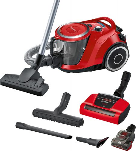 BOSCH BGS41PET1 Serie | 6, Porzsák nélküli porszívó, ProAnimal, piros, BGS41PET1