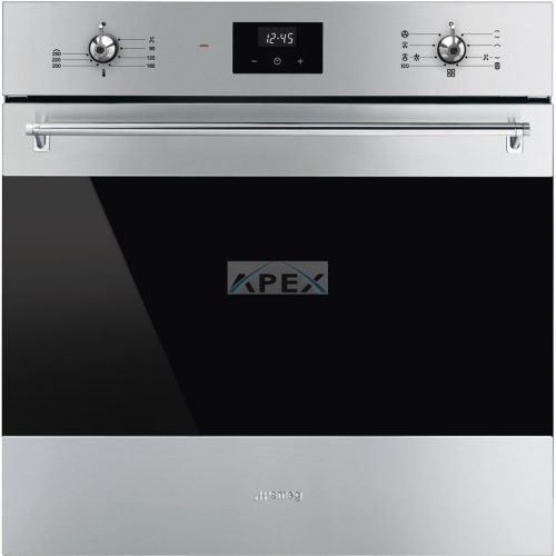 SMEG HŐLÉGKEVERÉSES SÜTŐ, Classica design, 60 cm, ES LCD, inox