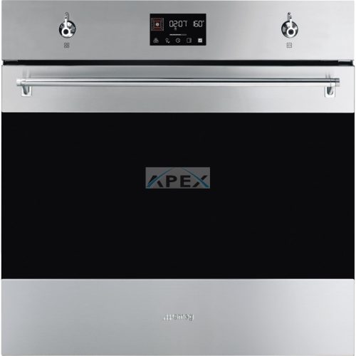 SMEG HŐLÉGKEVERÉSES SÜTŐ, Classica design, Galileo, 60 cm, ES LCD, inox